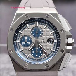 Gentlemen AP Wrist Watch Royal Oak Offshore Series 26400IO OO. Titanium Alloy Mens Fashionable Leisure Sports Back Transparent Wristwatch
