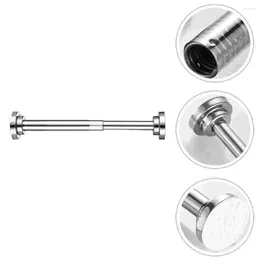 Shower Curtains Curtain Rod Stainless Steel Pole Door Waterproof Tension For Home