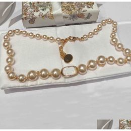 Charm Designer Jewelry Luxury Quality Pendant Necklace With Nature Shell Beads Bracelet Have Stamp Box Ps3321B Drop Delivery Earrings Otmzi