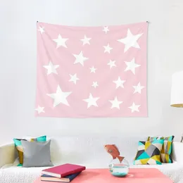 Tapestries Sunrise Stars Soft Pink Tapestry Anime Decor Room Decorating Aesthetic Home Decoration