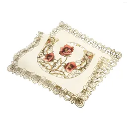 Table Cloth Home Decorative Rectangle Vintage Embroidered Lace Tablecloth Floral Cloth/Mat Wedding Party Cover