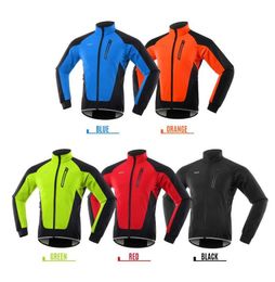 Men Cycling Jacket Waterproof Windproof Thermal Fleece Bike Jersey MTB Bicycle Riding Running Autumn Winter Jacket Coat7758934