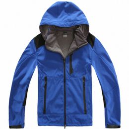 Giacca invernale da uomo Giacca da esterno in pile antivento e impermeabile Soft Shell per giacca da esterno Capispalla da uomo q6ST #