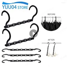 Hangers 2PCS Wardrobe Hanger Multi Functional Travel Folding Convenient Space Saving Household Closet Clothing Organiser Storage Holder