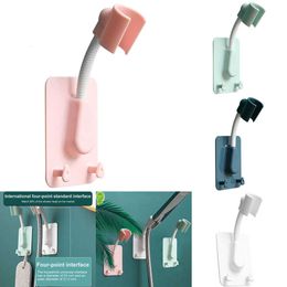 2024 Bathroom 360 Shower Head Holder Adjustable Wall Mounted Hand Shower Holder Shower Brackets Bathroom Accessories Universal Hooks