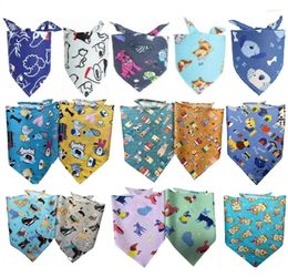 Dog Apparel 1000pcs/lot Special Making Spring Summer Pet Puppy Cat Bandanas Scarf Tie Handkercheif GE88 Mix 25 Patterns 3 Sizes