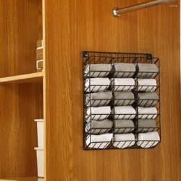 Storage Boxes Great Wall-mounted Hollow Out Wardrobe Socks Rack Smooth Edge Household Supplies