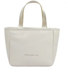 Dinnerware Lunch Bag Bento Bags Tote High Capacity Cute For Women Insulated White Large Miss
