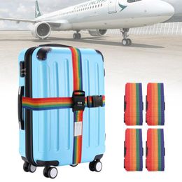 Storage Bags Luggage Straps 4Pack Adjustable Baggage Packing Belt Travel Accessories Suitcase