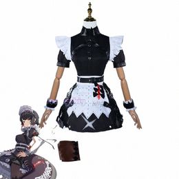 game Zenl Ze Zero cos Ellen Joe Cosplay Anime Costume Women Maid Dr Wig Set Uniform Haln Party Play Role Clothes n80b#