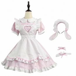 Colour Cosplayer Lolita Dr Maid Suits Kawaii Dr Short Sleeve Women Halen Servant Cosplay Costume Girls Party Outfit 70pO#