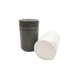 Polijsters 52pcs 60ml Black/white Hdpe Medical Pill Bottle with Pull Ring Cap for Pills, Capsules,solid Powder Bottle