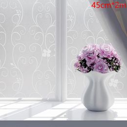 Window Stickers Cling Self Adhesive Simple Glass Sticker Privacy Removable Decorative Office Bathroom Film Waterproof Frosted Home