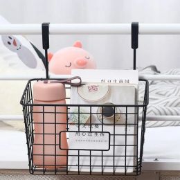 Baskets Grid Storage Baskets with Hooks Over Cabinet Door Organiser Wire Basket Hanging Storage Organiser Kitchen Bathroom Organiser