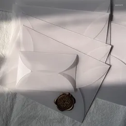Gift Wrap 50pcs/LOT Vintage Translucent Sulfuric Acid Paper Invitation Diy Envelope Frosted Transparent Multi Size Optional