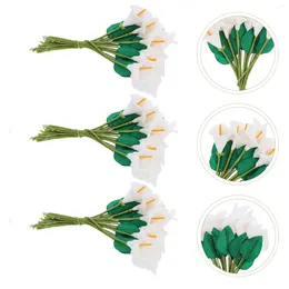 Decorative Flowers 144 Pcs Simulation Small Bouquet Flower DIY Supplies Mini Fake Craft Making Decor Accessories Adorable Hand-made Crafts