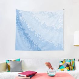 Tapestries Abstract - Pastel Blue Tapestry Decor Home Room Aesthetic Cute Things Wall Hangings Decoration