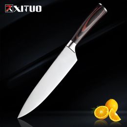 Brushes Xituo Professional Chef Knives Japanese Santoku Sliced Salmon Sushi Stainless Steel Knife Cleaver Meat Kitchen Cooking Tools