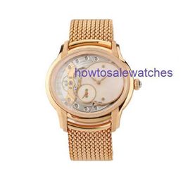 Hot AP Wristwatch 77244OR.GG.1272OR.01 Millennium Series 18K Rose Gold Frost Gold Opal Stone Manual Mechanical Womens Watch