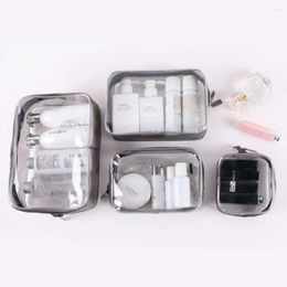 Cosmetic Bags Outdoor Portable Travel Bag Waterproof PVC Transparent Men Women Makeup Toiletry Storage Hand Organiser Box