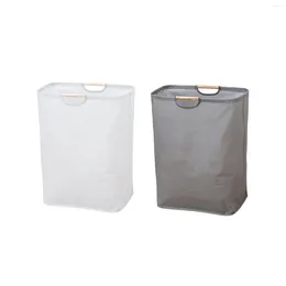 Laundry Bags Hamper With Easy Carry Handles Freestanding Clothes Storage Basket Wardrobe For Dorm Room