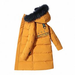 big Fur Collar Winter Men Hooded Lg Parkas Casual Warm Thick Waterproof Coat Male Cott Multi-pocket Jackets Outwear Size 4XL O9GE#