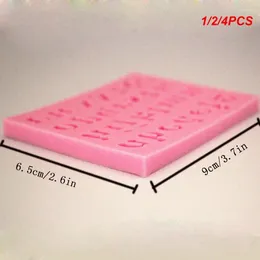 Baking Moulds 1/2/4PCS Letter Number Silicone Fondant Moulds Chocolate Cake Decorating Tools Jelly Cookies Printing Mould