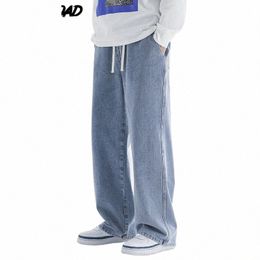 single Road Mens Baggy Jeans Men Y2K Wide Leg Denim Pants Male Japanese Streetwear Korean Fi Skateboarding Jeans For Men x44z#