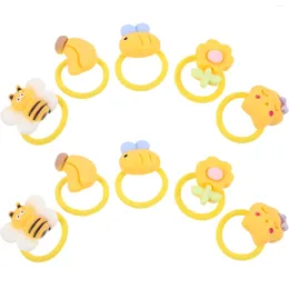 Dog Apparel 10 Pcs Pet Rubber Band Grooming Products Puppy Hair Ties For Small Dogs Clothing