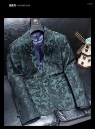 Men's Jackets M03793 Fashion Coats & 2024 Runway Luxury European Design Party Style