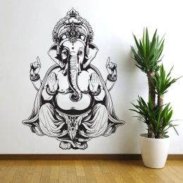 Stickers Ganesha Elephant Buddha Mandala Yoga Wall Stickers Removable DIY Home Decor Vinyl Wall Decals For Living Room