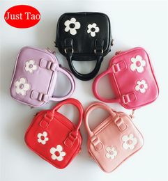 Just Tao Kids cute Flower Bag handbags baby girls small totes Toddlers pu leather fashion brand tote Teenagers Phone bags JT0182697967