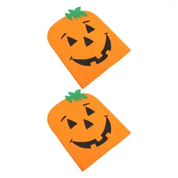 Chair Covers 2pcs Halloween Autumn Spooky Face Protectors