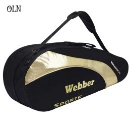 Bags Tennis Racquet Cover Bag 36 Rackets Badminton Paddle Carry Case Waterproof Dustproof Separation Shoes Pocket Storage Bag