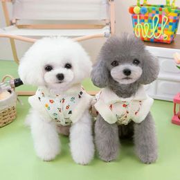 Dog Apparel Clothing Cute Cotton Skirt Plush Lining Cat Pet Autumn And Winter Can Be Hung Pulled 23 Waist Bear