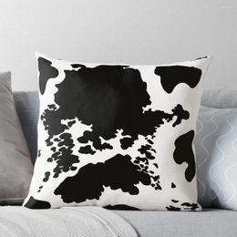 Pillow Black And White Cowhide Print Pattern Throw Covers For Sofas Pillowcase Decor Ornamental