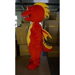 Mascot Costumes Foam Big Red Fly Dragon Cartoon Plush Christmas Fancy Dress Halloween Mascot Costume