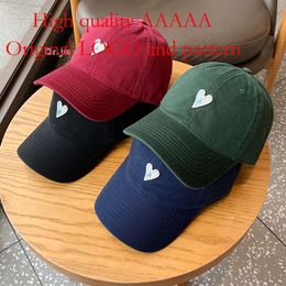 Korean Version of New Love Baseball Feminine, Male and Female, Big Head Circumference, Shading, Sun Protection, Duck Tongue Cap, Soft Top Trend