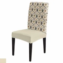 Chair Covers Ethnic Tribal Geometric Abstract Cover Set Kitchen Stretch Spandex Seat Slipcover Home Dining Room