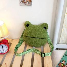 Waist Bags Cute Frog Plush Bag Animal Doll Messenger Shoulder Backpack Coin Purse Wallet Side For Children Girls 2024