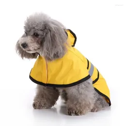 Dog Apparel Pet Small And Medium-sized Raincoat Rainproof Windproof Clothing Reflective Poncho Supplies