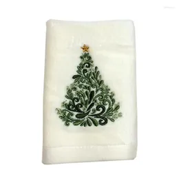 Towel 1pc Face Comfortable Creative Christmas Tree Durable Embroidered Cotton Facial Cleaning For Women Ladies