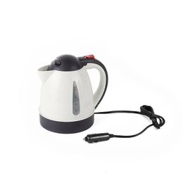 12V 24V Car Electric Kettle 1L Large Capacity Portable Travel Water Boiler Truck Coffee Heated Tea Pot 240328