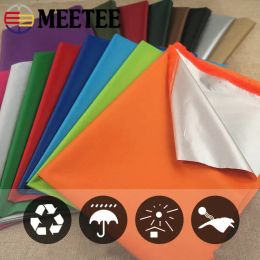 Boxes 1/2/4meters Meetee 140cm 210t Sier Coated Waterproof Fabric Shade Dustproof Cloth for Car Umbrella Diy Tent Sewing Material