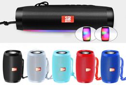 Portable LED Bluetooth Speakers TG157 Wireless Soundbar Waterproof Mini Speakers Column Bass MP3 Subwoofer USB TV Sound Bar Box Be1730739