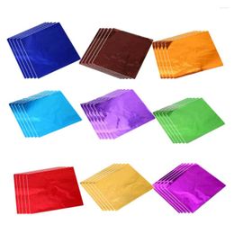 Baking Tools 900pcs Chocolate Wrapper Aluminium Square Candy Paper Sheet DIY Sweets Lolly Packaging Colourful For Home Shop 8 X