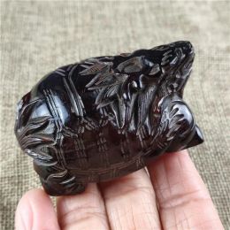 Sculptures China Antique Ox Horn Yak Horn Hand Carved Dragon Turtle Amulet Feng Shui Statue Decoration Ornamental Pendant