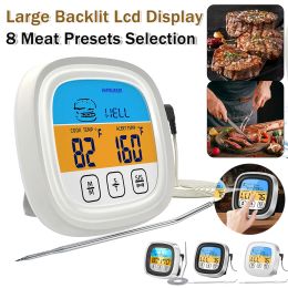 Gauges Digital Kitchen Thermometer Oven Temperature Heat Meter Kitchen Meat Termometrs Sensor Probe for Cookware Oven BBQ Grill