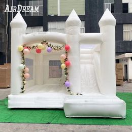 wholesale Full PVC White Bounce House jumper Wedding Inflatable Bouncy with slide Bouncy Castle Air Bouncer Combo jumping For Kids