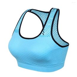 Yoga Outfit Quick-drying Women Active Bra Hollow Out High Shockproof Sports Breathable Comfortable Top Vest Ladies